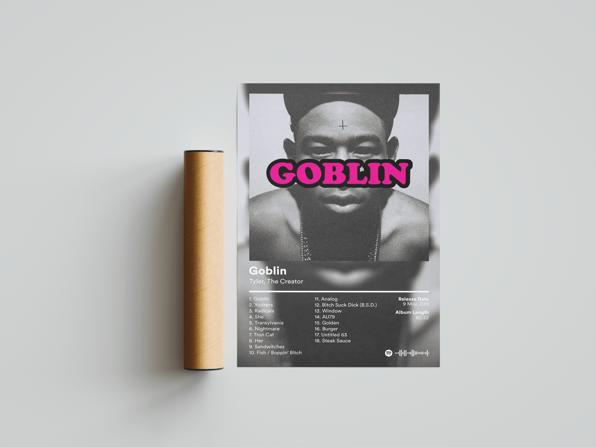 Tyler The Creator 'Goblin' Album Poster - Posters, Prints & Wall Art | HYPE Posters