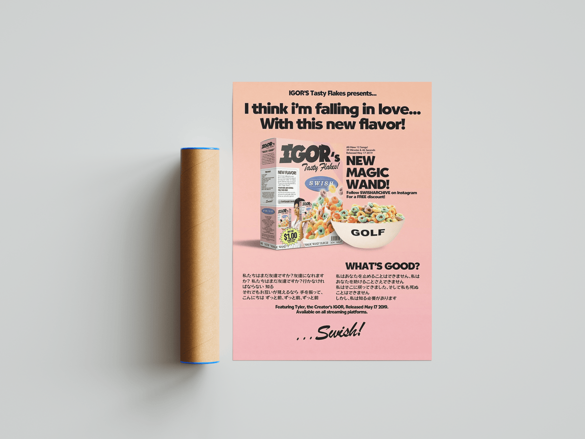 Tyler The Creator - Igor Cereal Poster - Posters, Prints & Wall Art | HYPE Posters