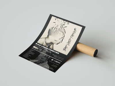 XXXTENTACION 'Bad Vibes Forever' Album Poster - Posters, Prints & Wall Art | HYPE Posters