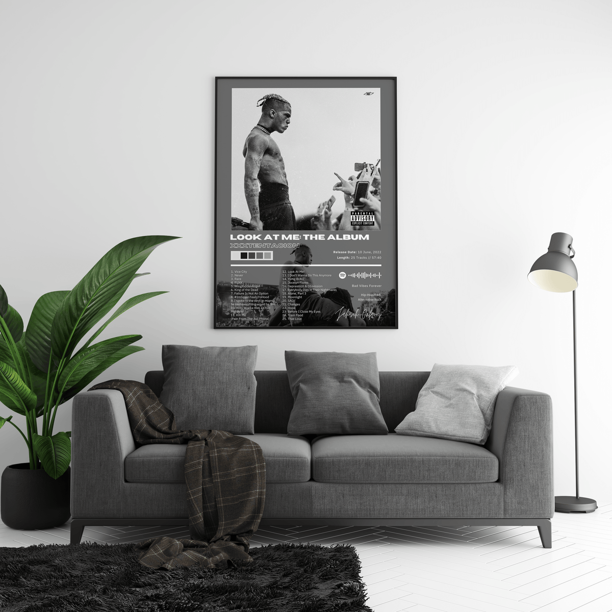 XXXTENTACION 'LOOK AT ME: THE ALBUM' Album Poster - Posters, Prints & Wall Art | HYPE Posters