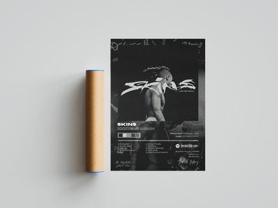 XXXTENTACION 'Skins' Album Poster - Posters, Prints & Wall Art | HYPE Posters