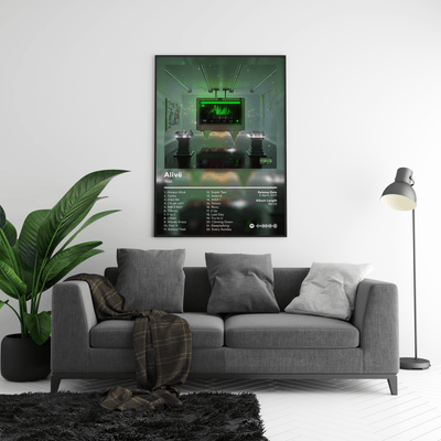 Yeat 'Alivë' Album Poster - Posters, Prints & Wall Art | HYPE Posters